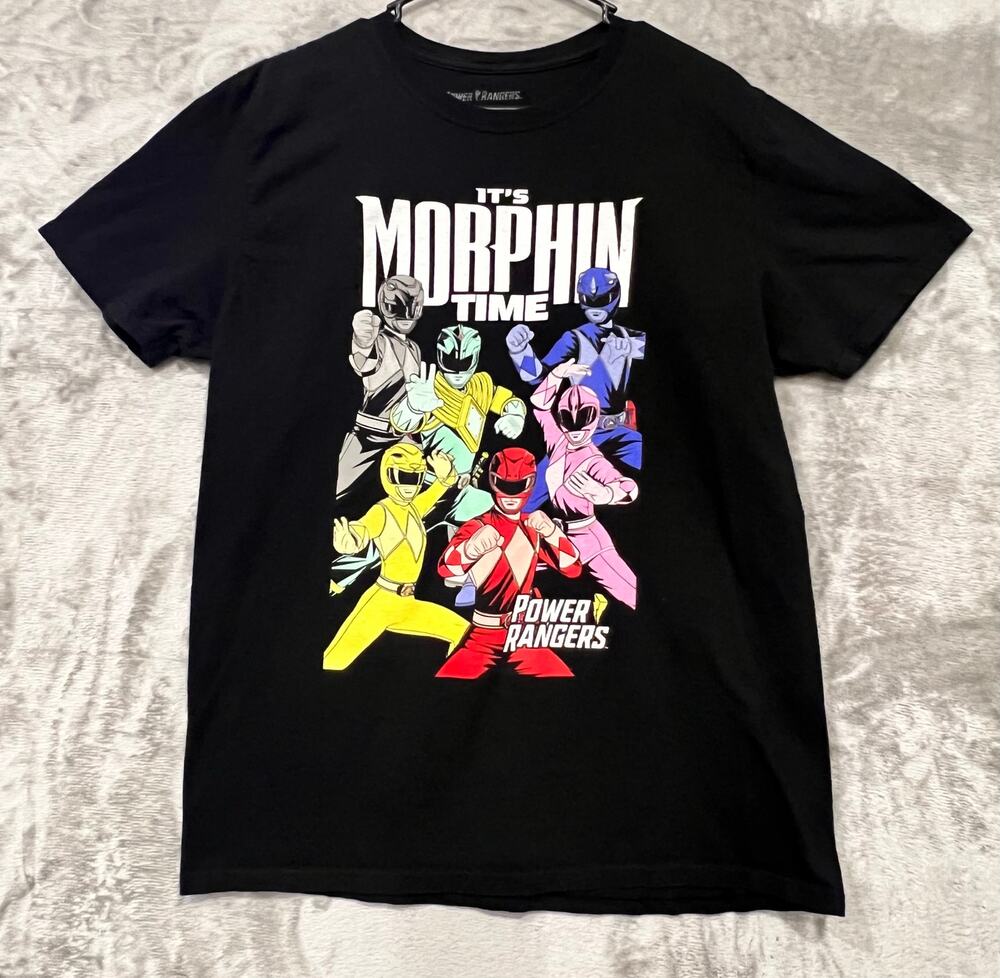 Power Rangers Graphic T-shirt Size Large Women's Short Sleeve Top Casual